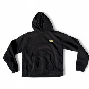Obey Black Hoodie with Yellow Logo